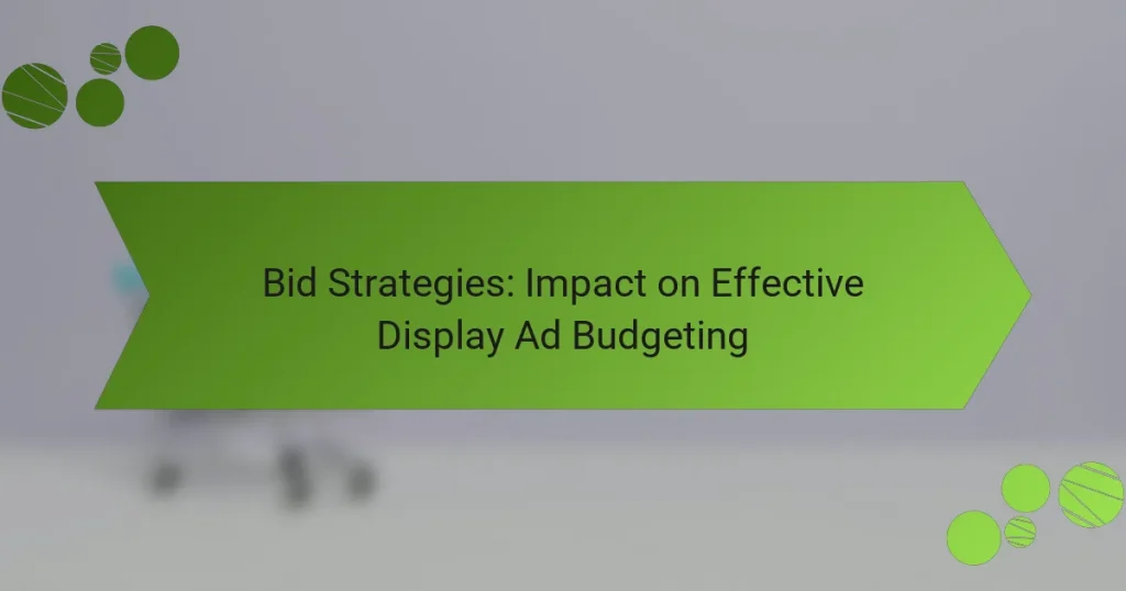 Стратегии ставок: влияние на эффективное бюджетирование дисплейной рекламы